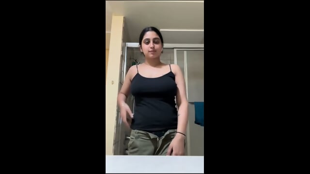 Punjabi NRI Babe Nude Self Shots In Bathroom