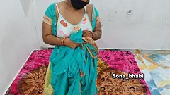 Indian MILF with a juicy clean pussy gets fucked in her saree.