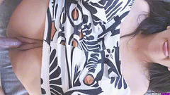 I surprise my boyfriend by sitting on his face and we have delicious missionary-style sex until he cums