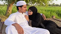 The thief fucked the Pakistani girl in the field