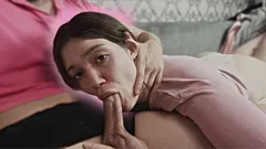 help with cum in mouth - a beloved girl helps to relax
