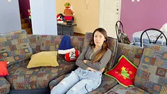 Latina Housewife Casting Couch: Blowjob and big ass