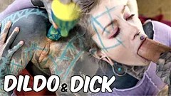 Big Toy Anal Stretching Followed by Real Cock Destruction