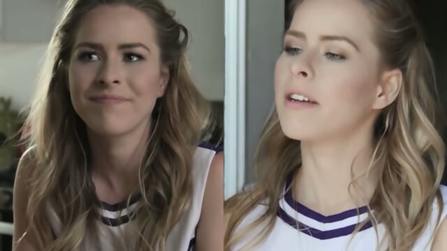 Cheerleader Hooks Up With BBC Neighbor