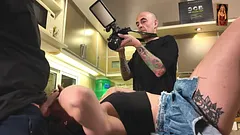 Live Webcam Show Gets Wild – The Cameraman Joins In